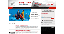 Desktop Screenshot of motoselection-honda.com